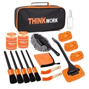 Orange and Black Car Cleaning Kit
